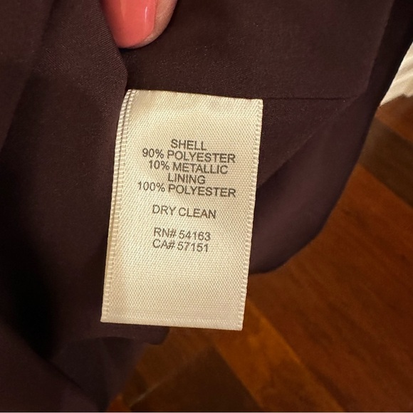 Eliza J Women’s Brown Floral Metallic Jacquard Fit Flare Cocktail Midi Dress 14 - Picture 4 of 10